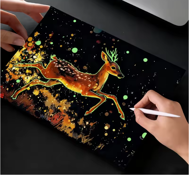 PPA- Colorful Night Scratch Art -4 Different models