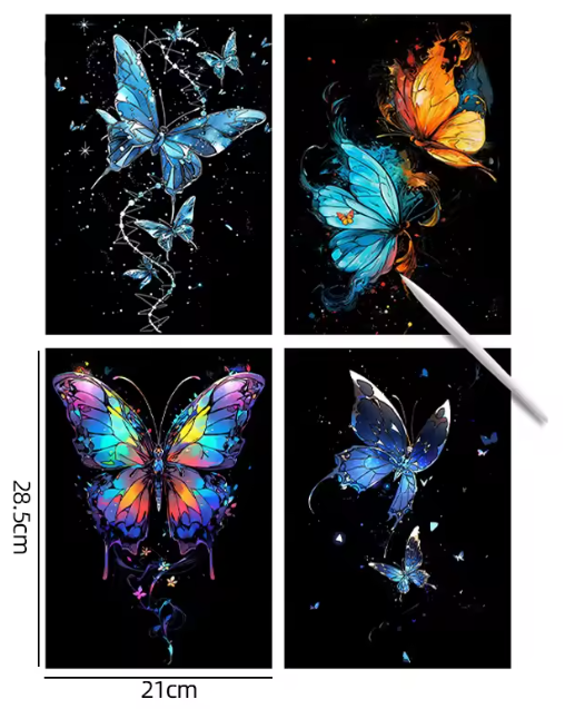 PPA- Colorful Night Scratch Art -4 Different models